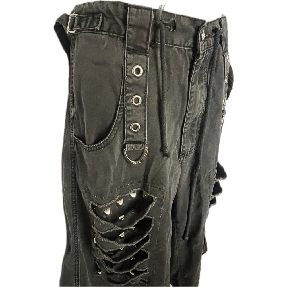 Tripp NYC Vintage Baggy Bondage Shorts Goth Unisex Size Small - Picture 2 of 15